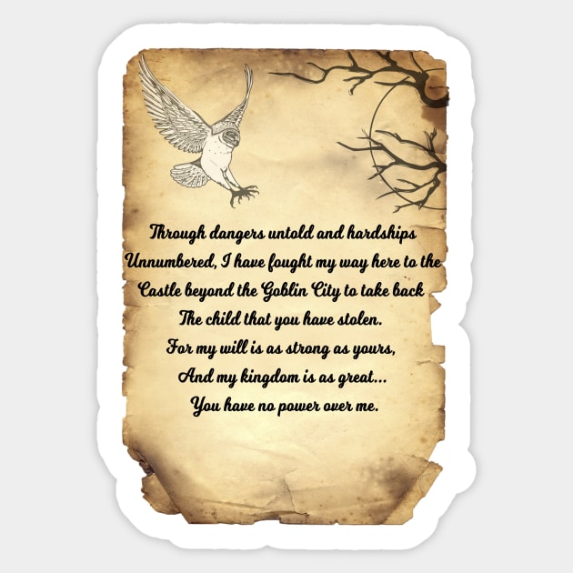 Labyrinth Poem Sticker by Specialstace83